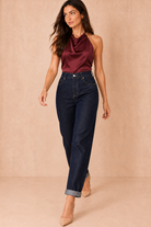 Jacob Indigo Denim Mom Jeans