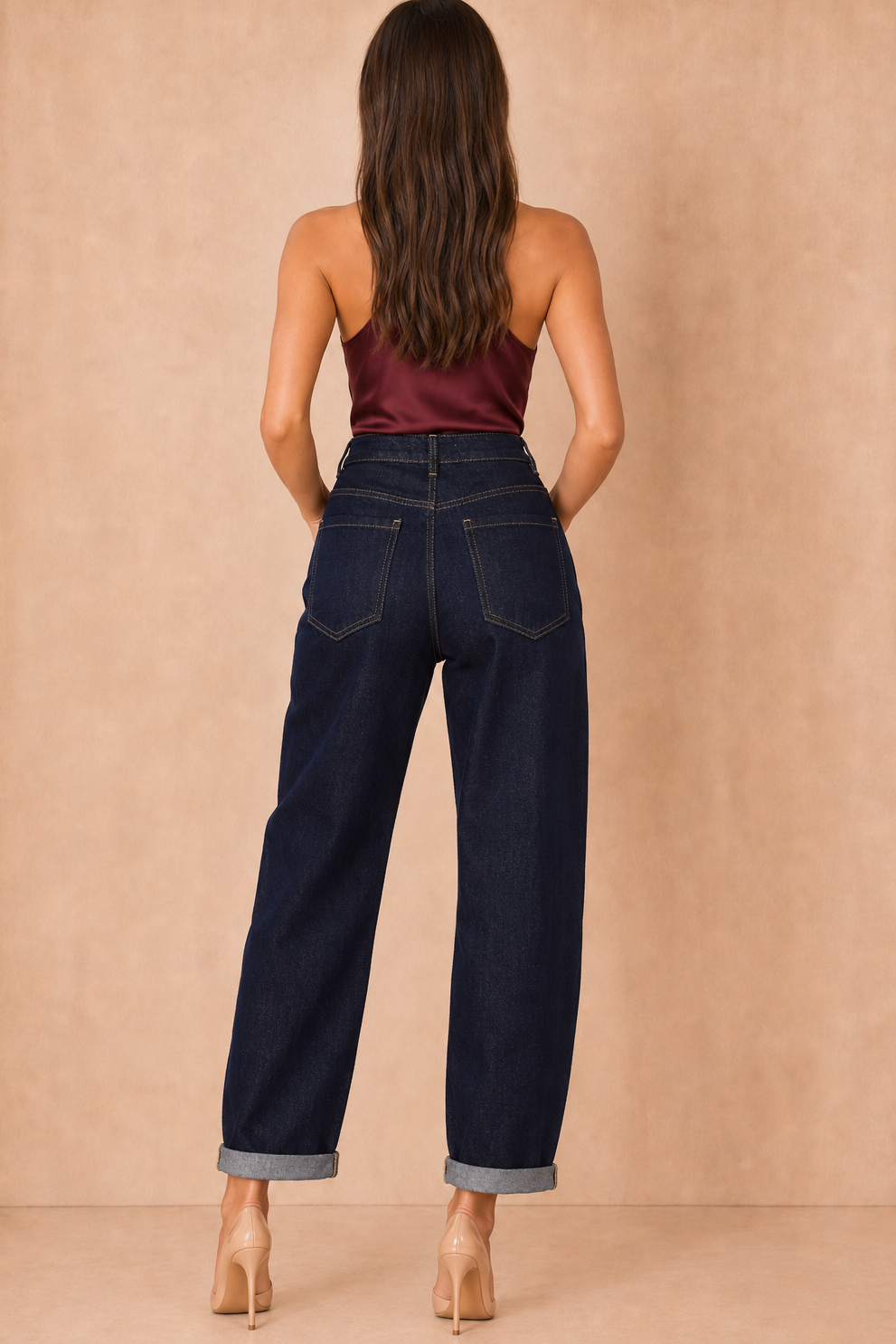 Jacob Indigo Denim Mom Jeans
