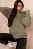 Jada Khaki Teddy Hoodie