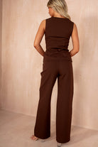 Jamie Chocolate Square Neck Waistcoat
