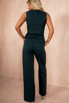 Jamie Emerald Green Square Neck Waistcoat