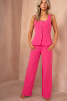 Jamie Fuchsia Square Neck Waistcoat