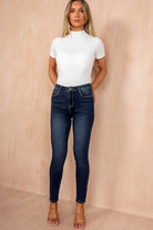 Janiyah Dark Blue Push Up Skinny Jeans