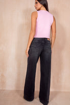 Jazmin Black Wide Leg Jeans