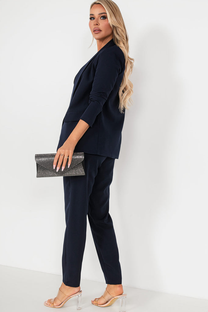 Jenna Navy Tailored Trousers