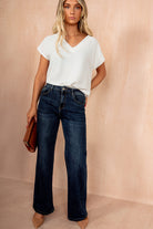 Jennifer Blue Denim Wide Leg Jeans