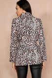 Jenny Leopard Print Belted Blazer