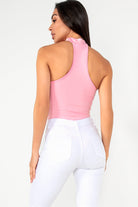 Jessie Pink Choker Bodysuit