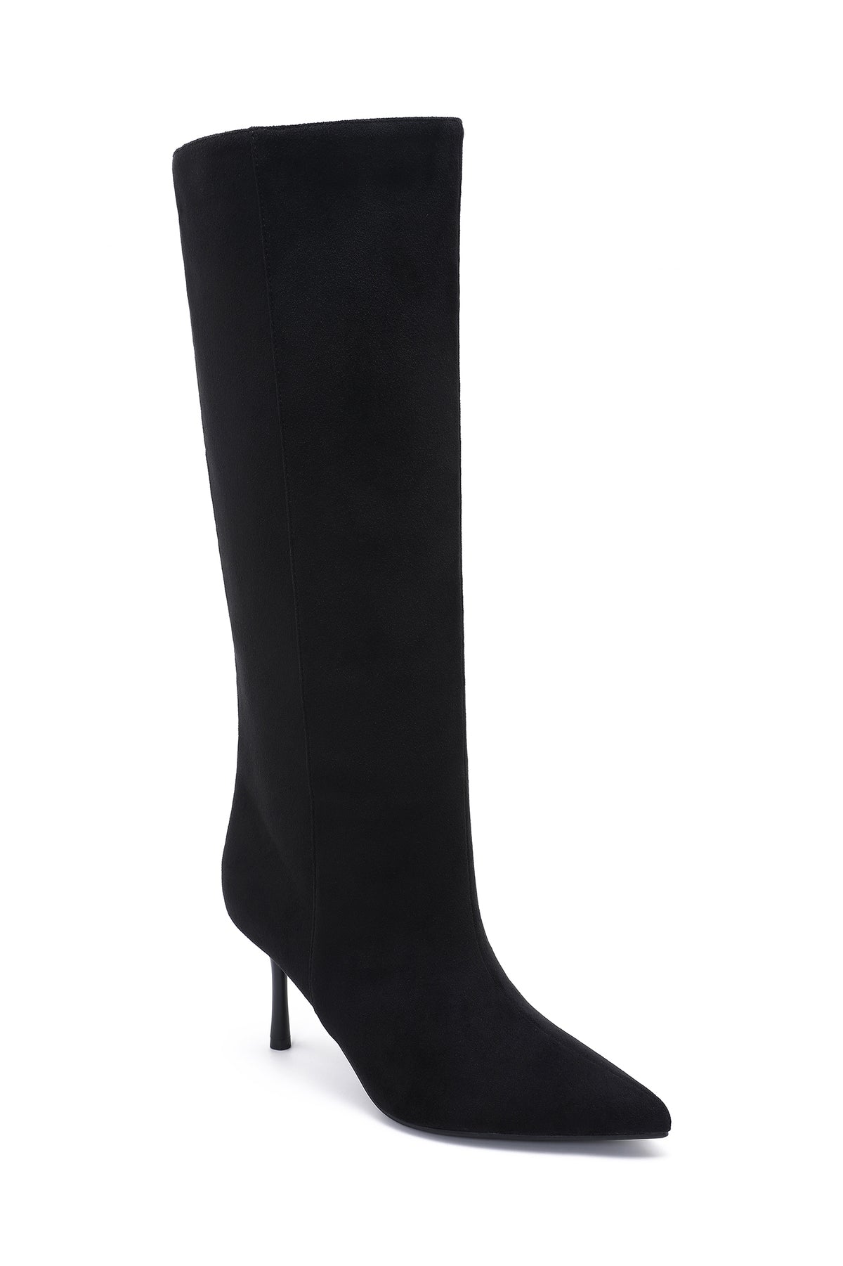 Jill Black Suedette Knee High Boots