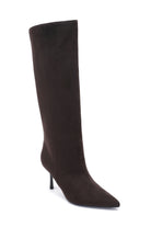 Jill Chocolate Suedette Knee High Boots