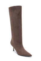 Jill Taupe Suedette Knee High Boots