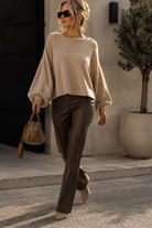 Jillian Stone Knit Batwing Jumper