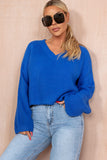 Joan Blue Chunky Knit Jumper