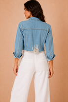Joan Light Blue Denim Cropped Jacket