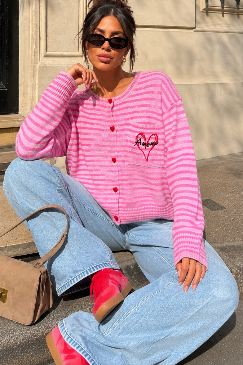 Joanna Pink 'Amour' Knit