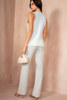 Joanna White Knit Waistcoat