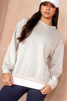 Jordan Cream White Hem Sweatshirt