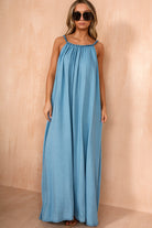 Jordyn Light Blue Champray Maxi Dress