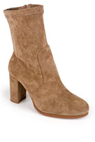 Josie Taupe Suedette Boots