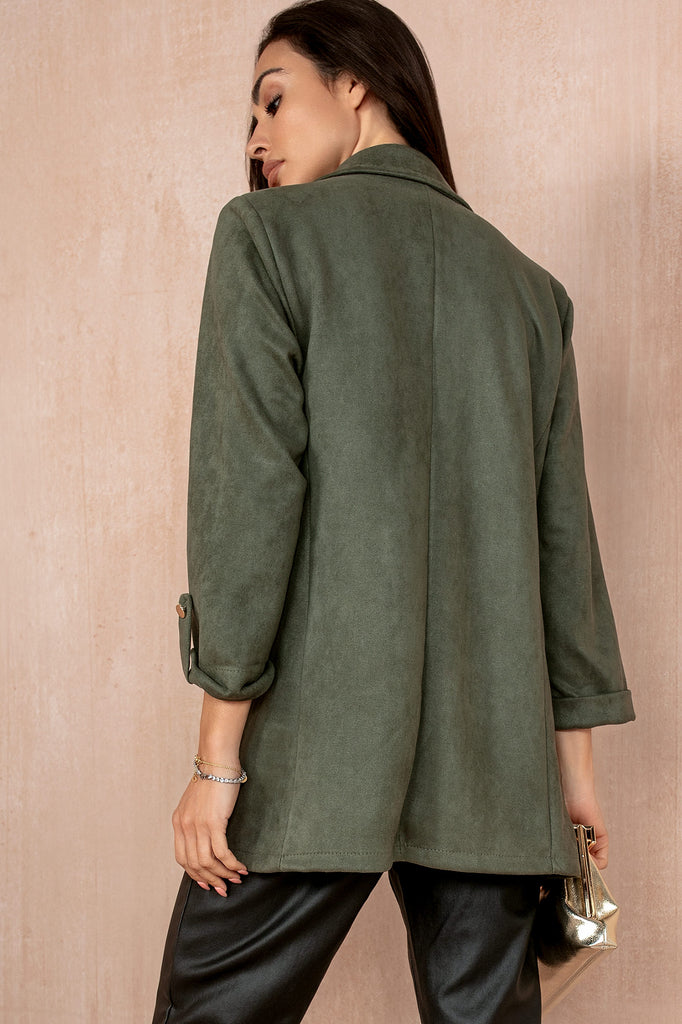 Jules Khaki Suedette Blazer