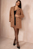 Julissa Camel Double Breasted Coat