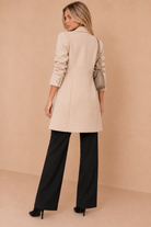 Julissa Cream Double Breasted Coat