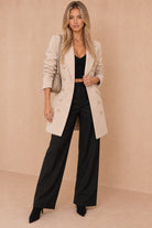 Julissa Cream Double Breasted Coat