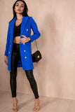 Julissa Royal Blue Double Breasted Coat