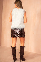 Juniper Cream Sleeveless Fluffy Top