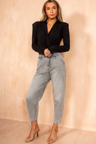 Kahlani Light Grey Balloon Fit Jeans
