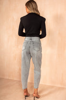Kahlani Light Grey Balloon Fit Jeans
