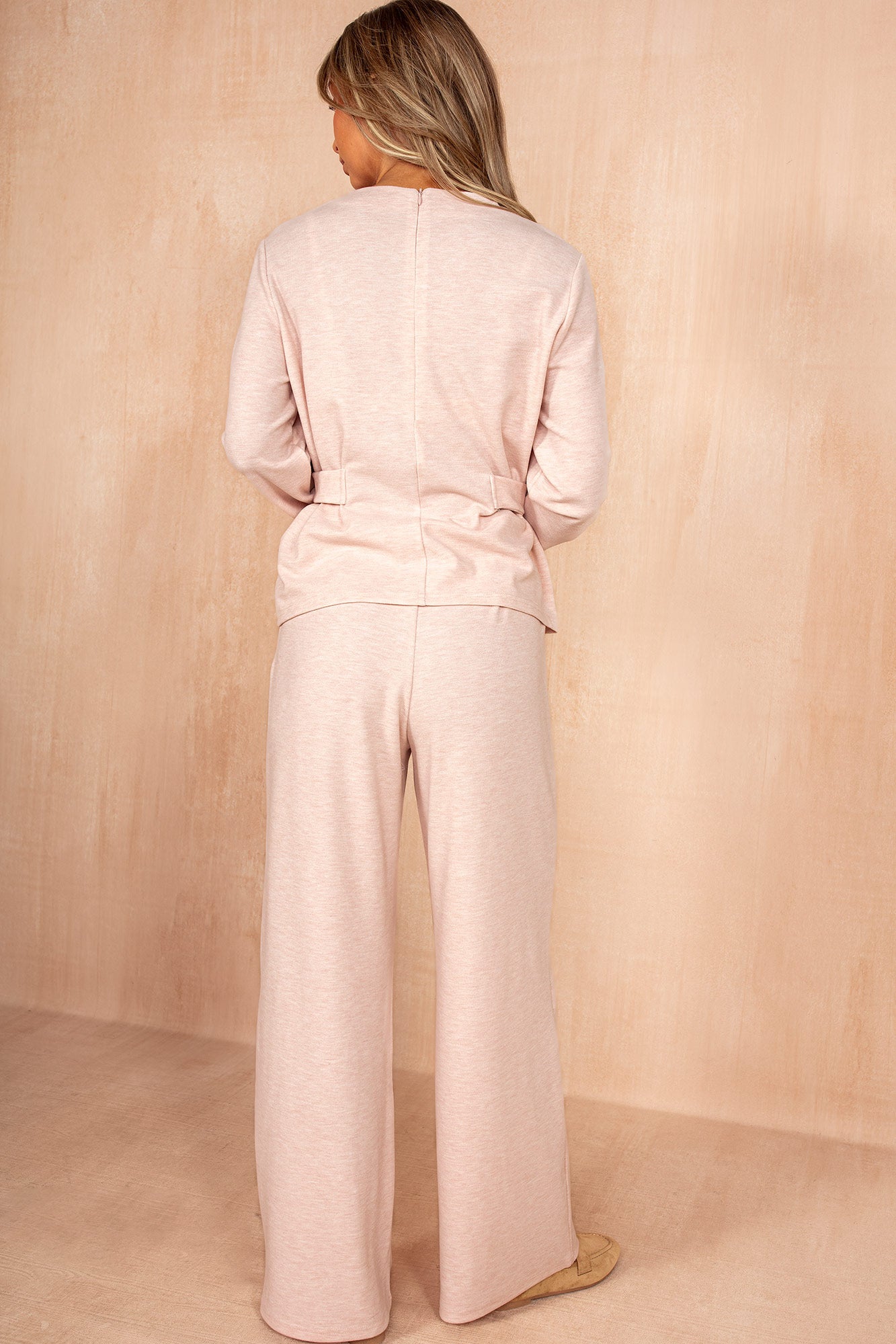 Kalani Pink Soft Knit Trousers