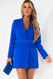 Kamiyah Blue Blazer Dress