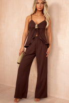 Kate Chocolate Cami Co Ord