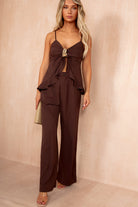Kate Chocolate Cami Co Ord