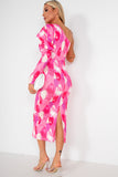 Kate Pink Print Dress
