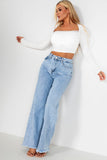 Kayla White Long Sleeve Top