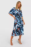 Kaylee Blue Print Dress