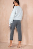 Keera Light Grey Knit Disc Jumper