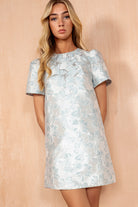 Keisha Blue Mini Shift Dress