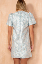 Keisha Blue Mini Shift Dress