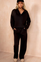 Kendal Black Polo Style Co Ord