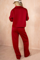 Kendal Wine Polo Style Co Ord