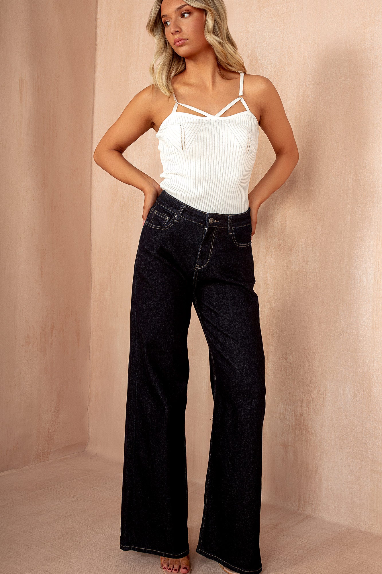 Kendra Indigo Wide Leg Jeans