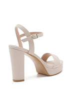 Kennie Nude PU Platform Heels