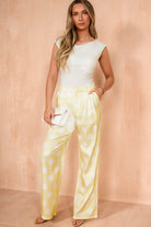 Kenya Soft Yellow Dot Trousers