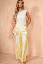 Kenya Soft Yellow Dot Trousers