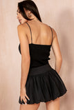 Kenzie Black Ribbed Knit Cami Top