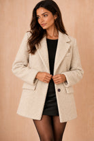 Keyla Cream Wool Blazer
