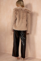 Koda Taupe Faux Fur Jacket